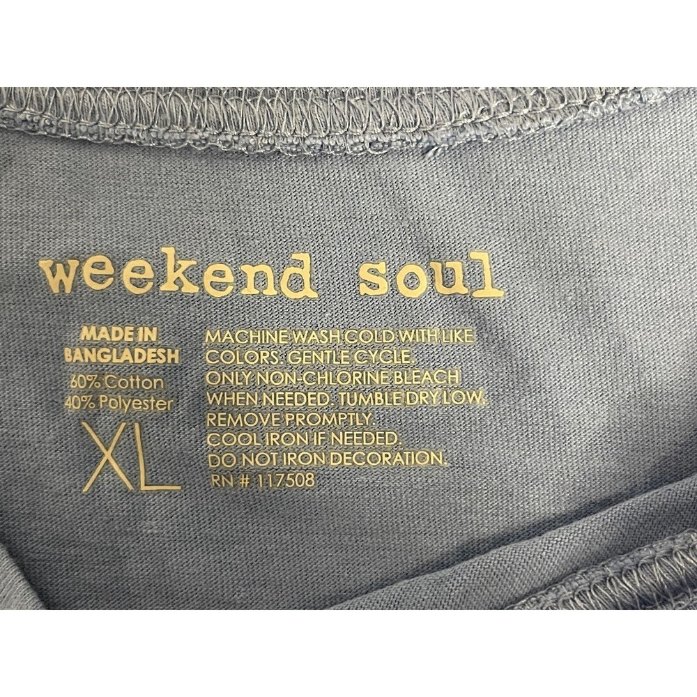 Weekend Soul Blue Shorts & Tank Top Pajama Set "Country Festival" Size XL - Picture 3 of 8